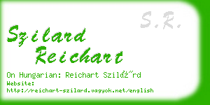 szilard reichart business card